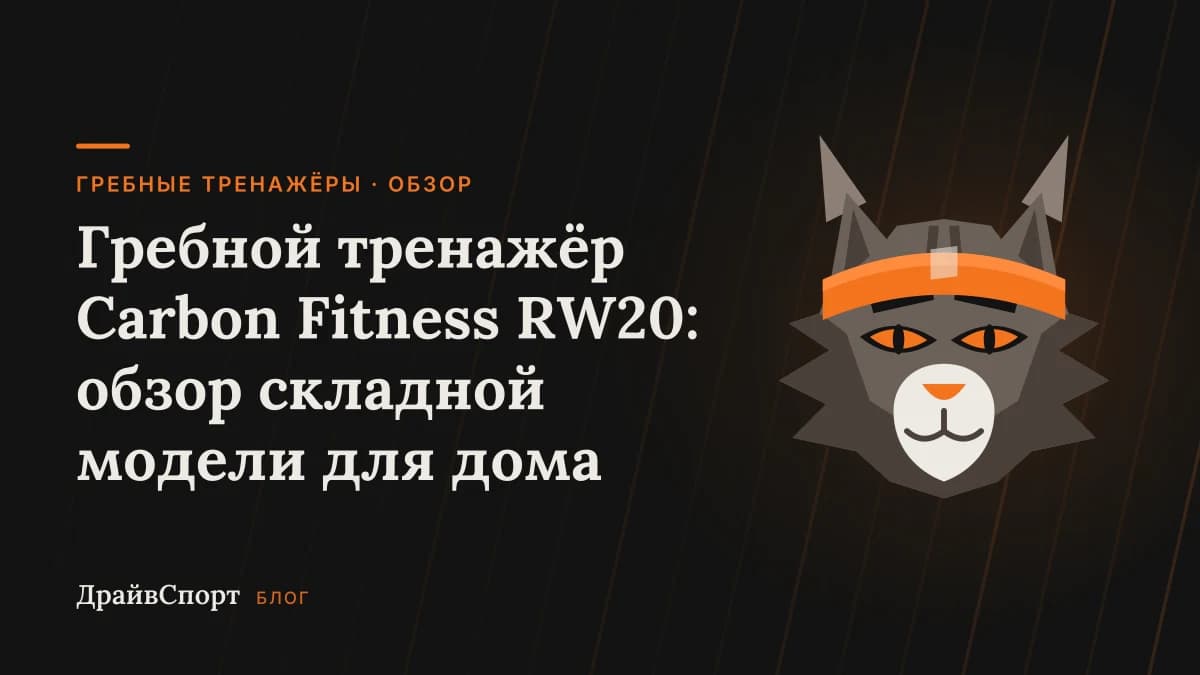 Гребной тренажёр Carbon Fitness RW20: обзор складной модели для дома