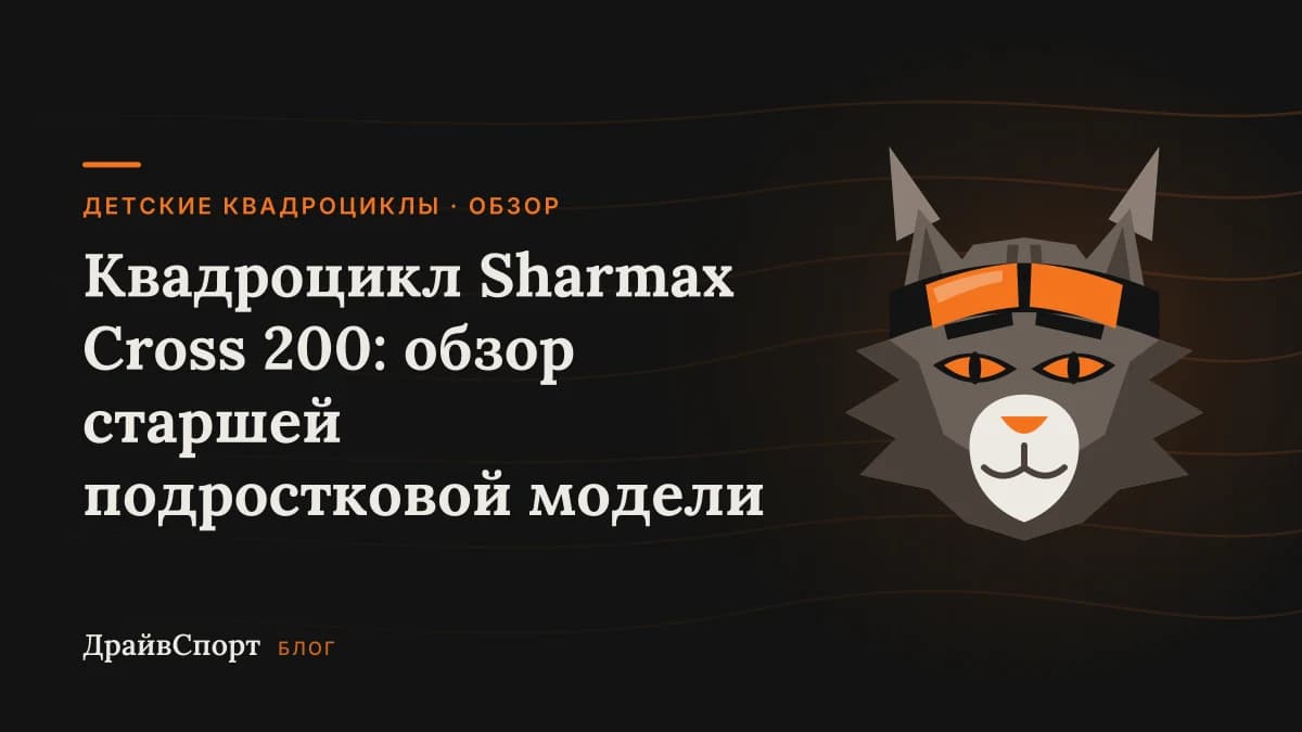 Квадроцикл Sharmax Cross 200: обзор старшей подростковой модели