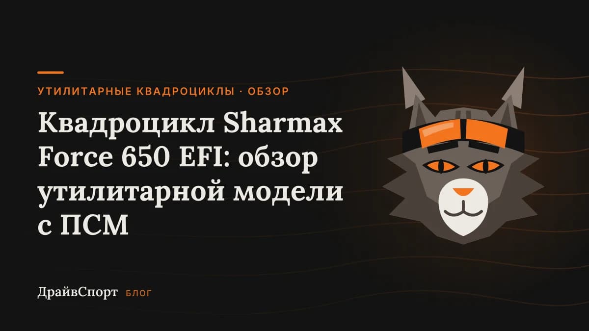 Квадроцикл Sharmax Force 650 EFI: обзор утилитарной модели с ПСМ