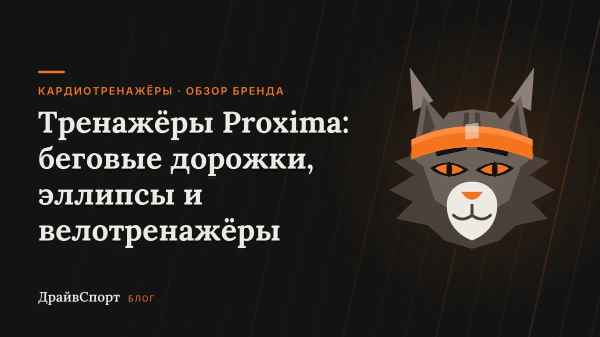 Тренажёры Proxima: беговые дорожки, эллипсы и велотренажёры