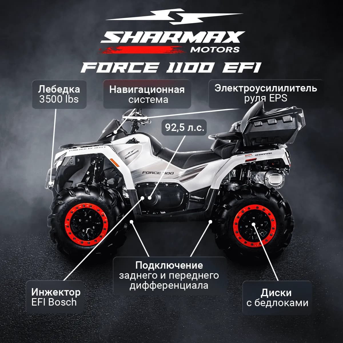Квадроцикл Sharmax Force 1100 PRO